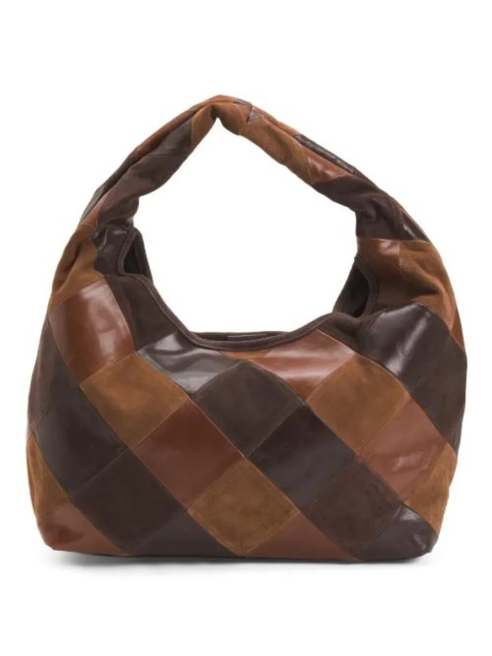 MADE IN INDIA Leather Patchwork Hobo